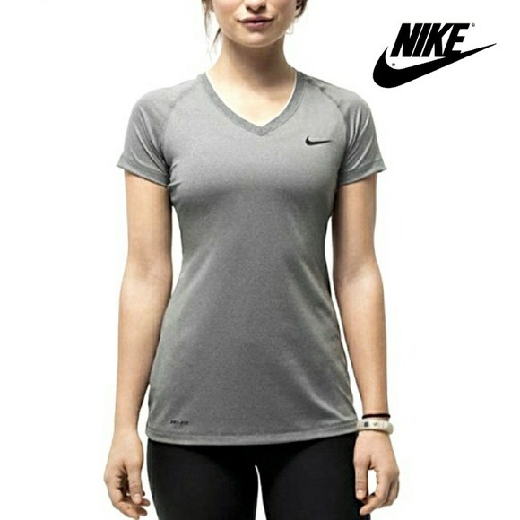 Nike Tops - Nike V-Neck Short Sleeve Dri-fit  Fitted Top